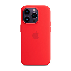 Клип-кейс (накладка) Silicone Case для Apple iPhone 14 Pro силикон, красный
