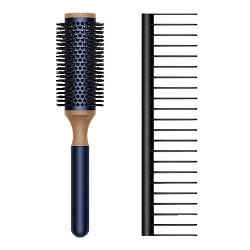 Набор расчёсок Dyson Brush Set Round Brush 35mm and Detangling Comb тёмно-синий