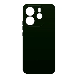 Клип-кейс (накладка) Silicone cover закрытый для Xiaomi Redmi Note 14 4G силикон, тёмно-зелёный