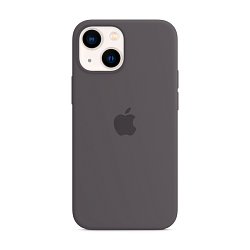 Клип-кейс (накладка) Apple Silicone Case аналог для Apple iPhone 13 силикон, серо-коричневый