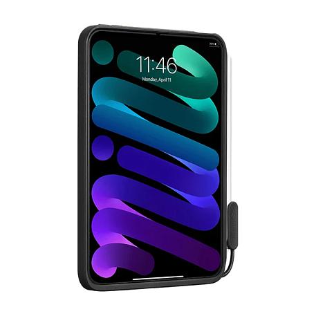 Клип-кейс (накладка) Pitaka MagEZ Case Pro для Apple iPad Mini 8.3" (2021 / 2024) кевлар (арамид), чёрно-серый (полоска) - 3