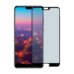 Защитное стекло 3D Premium для Huawei P20, черная рамка