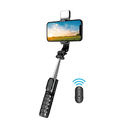 Монопод-штатив WIWU Fill Light Tripod Selfie Stick WI-SE002 чёрный