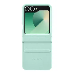 Клип-кейс (накладка) Samsung Kindsuit Case для Samsung Galaxy Z Flip 6 экокожа, мятный