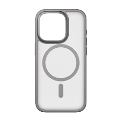 Клип-кейс (накладка) Momax CaseForm PLAY для Apple iPhone 15 Pro Max полиуретан, серый