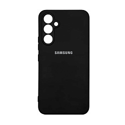 Клип-кейс (накладка) Silicone cover закрытый для Samsung Galaxy A54 силикон, чёрный