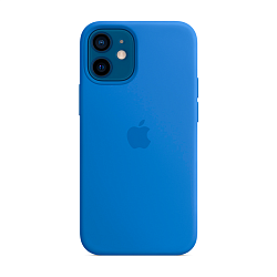 Клип-кейс (накладка) Apple Silicone Case MagSafe для Apple iPhone 12 Mini силикон, Capri Blue