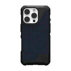 Клип-кейс (накладка) UAG Metropolis LT Magsafe для Apple iPhone 16 Pro полиуретан, ткань, кевлар (арамид), тёмно-синий