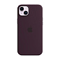 Клип-кейс (накладка) Silicone Case MagSafe для Apple iPhone 14 Plus силикон, тёмно-фиолетовый