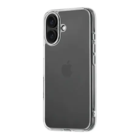 Клип-кейс (накладка) uBear Real Case для Apple iPhone 16 поликарбонат, термополиуретан, прозрачный - 2