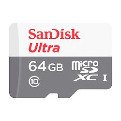 Карта памяти SanDisk Ultra (без адаптера), 64 ГБ