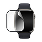 Защитное стекло 3D Premium для Apple Watch 45mm, черная рамка