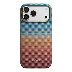 Клип-кейс (накладка) Pitaka Ultra-Slim Case для Apple iPhone 18 Pro Max / 17 Pro Max кевлар (арамид), "Калифорнийская мечта" 01 (KI1806PM)