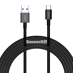 Дата-кабель Baseus Superior Series Type-C 1 м, чёрный