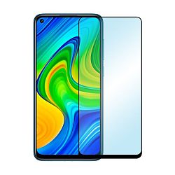 Защитное стекло 3D Premium для Xiaomi Redmi Note 9, черная рамка