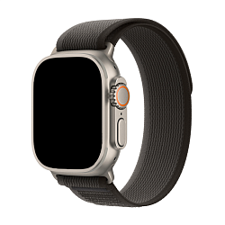 Ремешок Apple Trail Loop для Apple Watch 44 / 45 / 46 / 49mm нейлон Black/Gray (M/L)