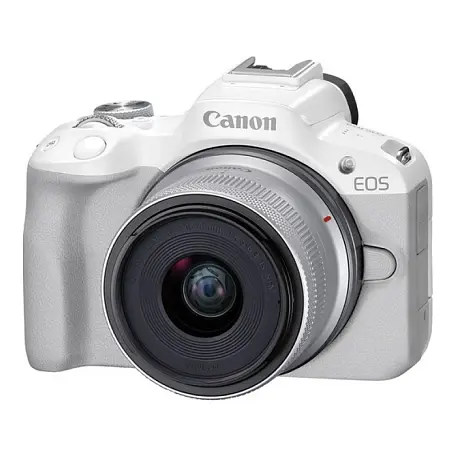 Фотоаппарат Canon EOS R50 Kit RF-S 18-45mm F4.5-6.3 IS STM белый - 2