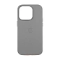 Клип-кейс (накладка) Leather Case MagSafe для Apple iPhone 16 Pro Max кожа, светло-серый