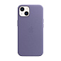 Клип-кейс (накладка) Apple Leather Case MagSafe для Apple iPhone 13 (Уценка) Wisteria (хорошее состояние, точка на чехле)