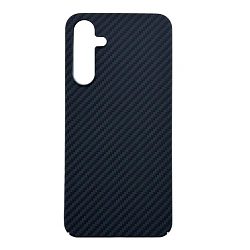 Клип-кейс (накладка) Luxo Carbon для Samsung Galaxy A16 пластик, чёрно-серый