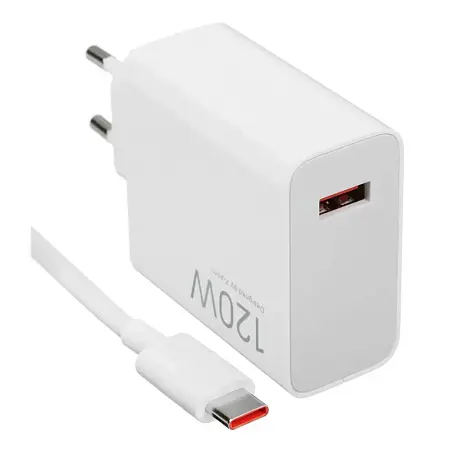 Сетевое зарядное устройство + кабель Type-C Xiaomi HyperCharge Combo 120 Вт белый - 2