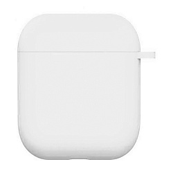 Кобура Silicon Protection Case для Apple AirPods 2018 / 2019 силикон, белый