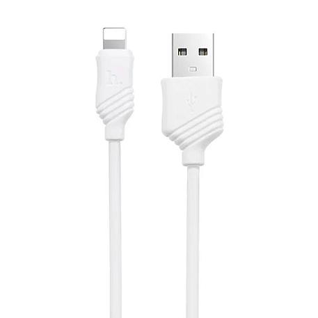 Сетевое зарядное устройство + кабель Lightning Hoco C12A 12 Вт, белый - 3