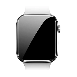 Защитное стекло WIWU H9 WI-JD106 3D для Apple Watch 45mm, черная рамка