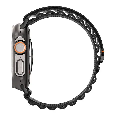 Ремешок Spigen WBF1 для Apple Watch 44 / 45 / 46 / 49mm нейлон чёрный - 3