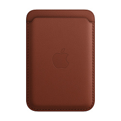 Кардхолдер Leather Wallet with Magsafe для Apple iPhone искусственная кожа, тёмно-коричневый