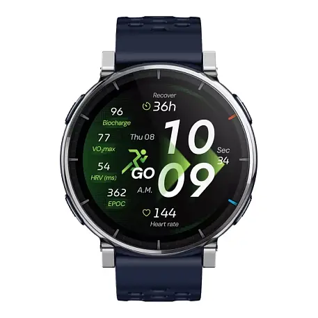 Умные часы Xiaomi Amazfit Active 3 Premium синий (синий ремешок) - 2
