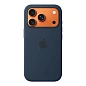 Клип-кейс (накладка) Silicone Case для Apple iPhone 17 Pro силикон, тёмно-синий