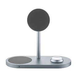 Беспроводное зарядное устройство uBear Stage Pro 3 in 1 30 Вт серый