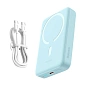 Внешний аккумулятор с беспроводной зарядкой Baseus Magnetic Mini Wireless Fast Charge 10000 мАч 30 Вт (Уценка) голубой (хорошее состояние, вмятина на рамке) - 4