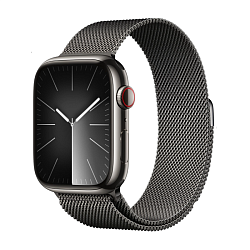 Умные часы Apple Watch Series 9 45mm GPS + Cellular Graphite Stainless Steel Case Milanese Loop