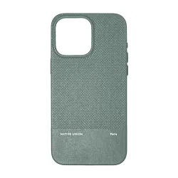 Клип-кейс (накладка) Native Union (Re) Classic Case для Apple iPhone 15 Pro Max поликарбонат, древесная целюлоза, зелёный