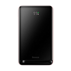 Внешний аккумулятор с беспроводной зарядкой Baseus Magnetic Bracket Wireless Fast Charge 10000 мАч 20 Вт пудровый
