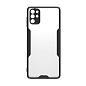 Клип-кейс (накладка) Bubble для Samsung Galaxy S21 Ultra пластик, прозрачный с чёрной рамкой