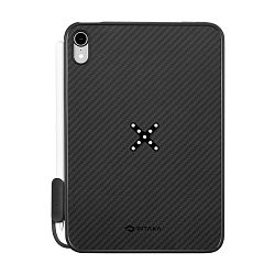 Клип-кейс (накладка) Pitaka MagEZ Case Pro для Apple iPad Mini 8.3" (2021) кевлар (арамид), чёрно-серый (полоска)