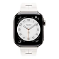 Умные часы Apple Watch Hermes Series 11 42mm GPS + Cellular Silver Titanium Case Blanc Single Tour Deployment Buckle Kilim Strap (with Orange Hermès Sport band) - 2