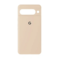 Клип-кейс (накладка) Silicone cover закрытый для Google Pixel 9 силикон, пудровый