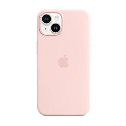 Клип-кейс (накладка) Apple Silicone Case MagSafe для Apple iPhone 14 силикон, Chalk Pink