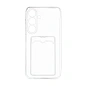 Клип-кейс (накладка) с визитницей для Samsung Galaxy S24 Plus силикон, прозрачный