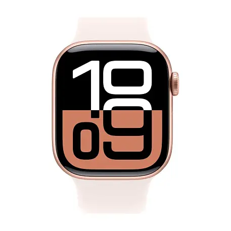 Умные часы Apple Watch Series 10 42mm GPS (Уценка) Rose Gold Aluminum Case Light Blush Sport Band S/M (отличное состояние, витринный образец) - 2