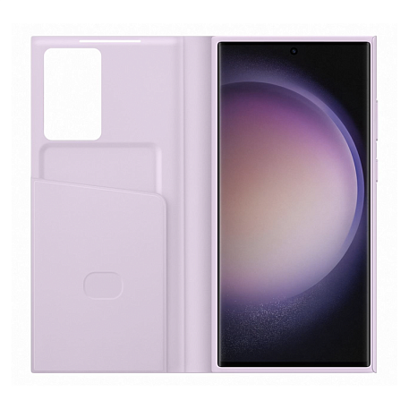 Чехол-книжка Samsung Smart View Wallet Case для Samsung Galaxy S23 Ultra полиуретан, поликарбонат, лиловый - 3