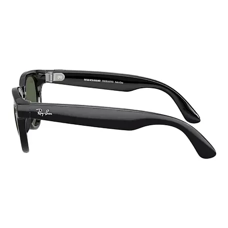 Умные очки Ray-Ban Headliner Gen 2 Shiny Black, Clear G15 Green, (50-23-150mm) - 3
