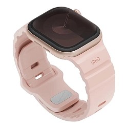 Спортивный ремешок UNIQ Alton для Apple Watch 38 / 40 / 41 / 42mm силикон пудровый