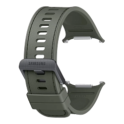 Ремешок Samsung PeakForm Band для Samsung Galaxy Watch Ultra / Ultra 2 искусственная кожа, силикон, сталь оливковый