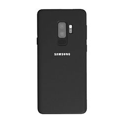 Клип-кейс (накладка) Silicone cover для Samsung Galaxy S9 Plus силикон, чёрный