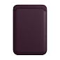 Кардхолдер Apple Leather Wallet with Magsafe для Apple iPhone кожа, Dark Cherry (Find My)